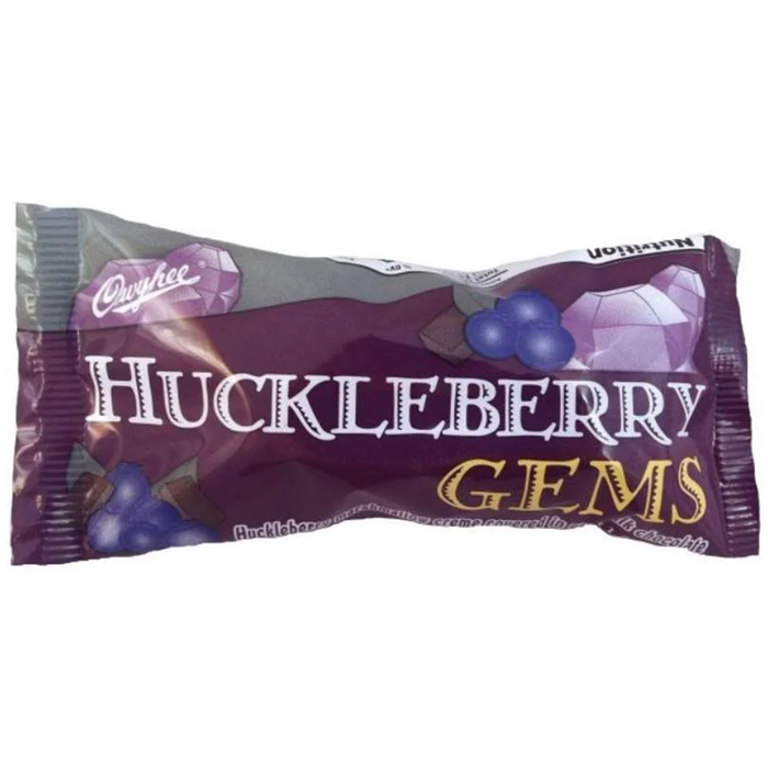 Huckleberry Gem Milk Chocolate Marshmallow Bar — individual wrapped bar