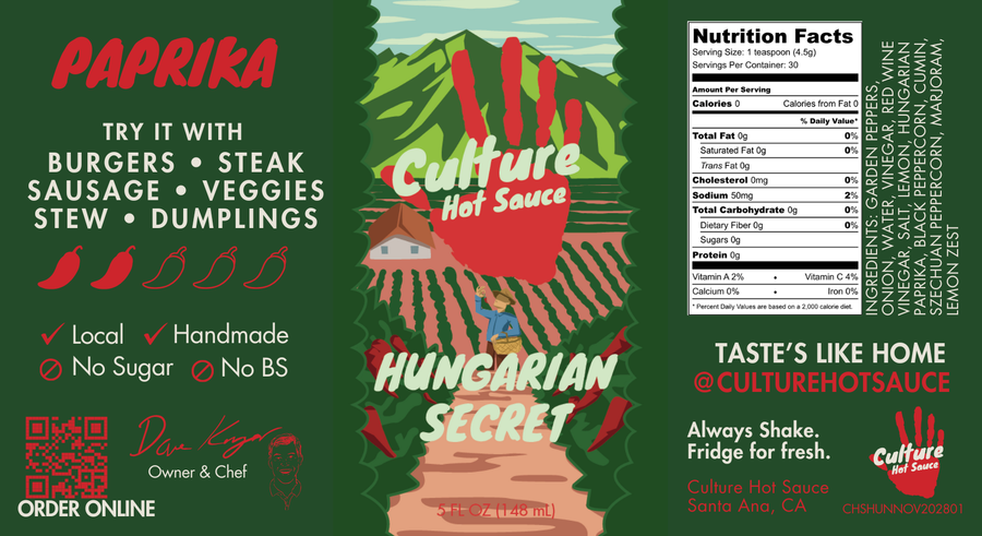 Hungarian Secret Paprika Hot Sauce – product photo 4