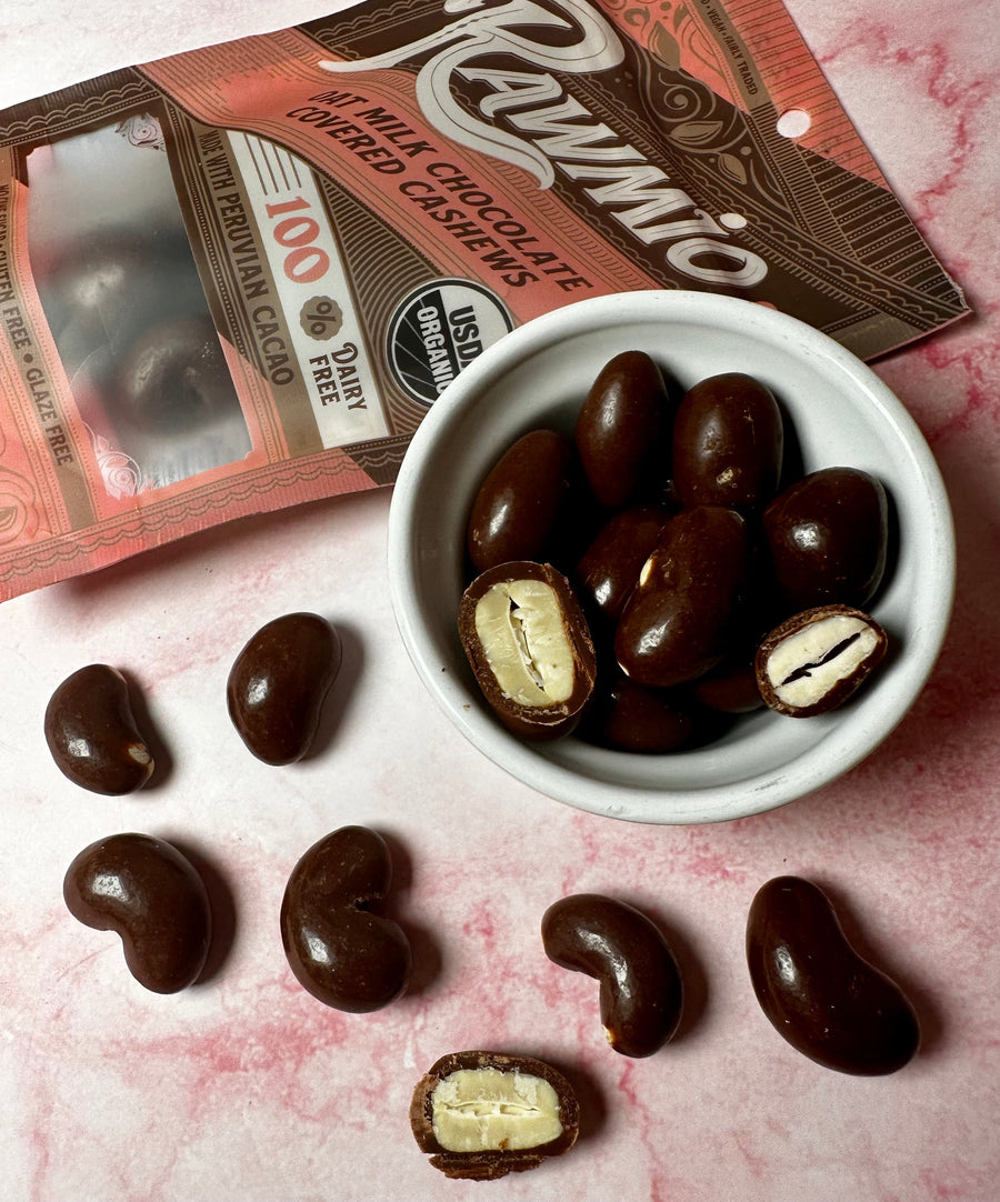 Product photograph for Oat Milk Chocolate Covered Cashews
