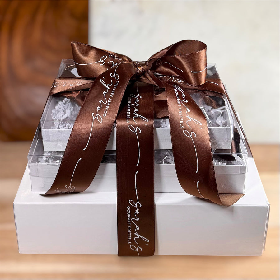 Sarah’s Gourmet Pretzels Gourmet Gift Tower – Deluxe or Premium