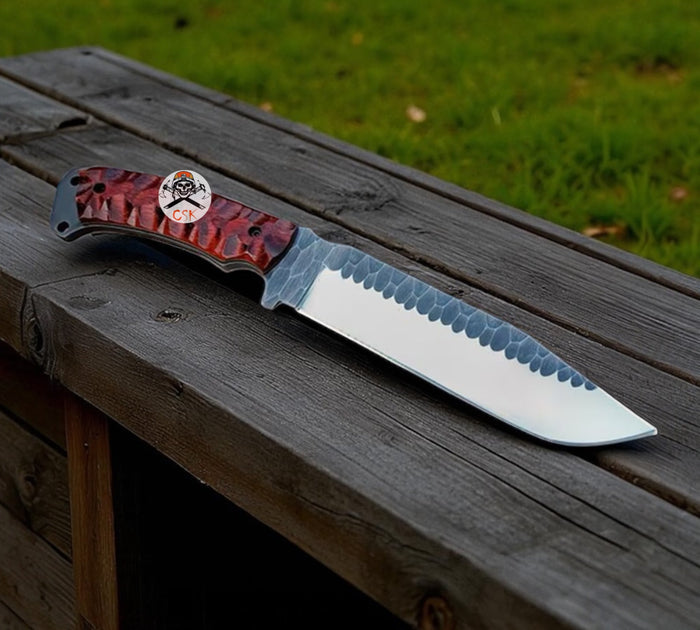 Bushcraft Hunting Knife - High Carbon Steel Blade