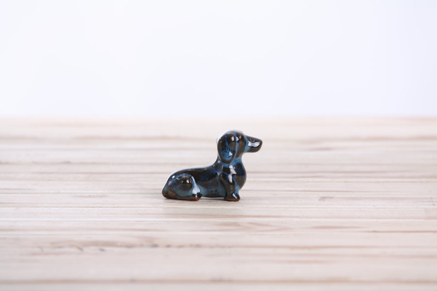Butch Ceramic Dachshund Figurine - Peacock 2025