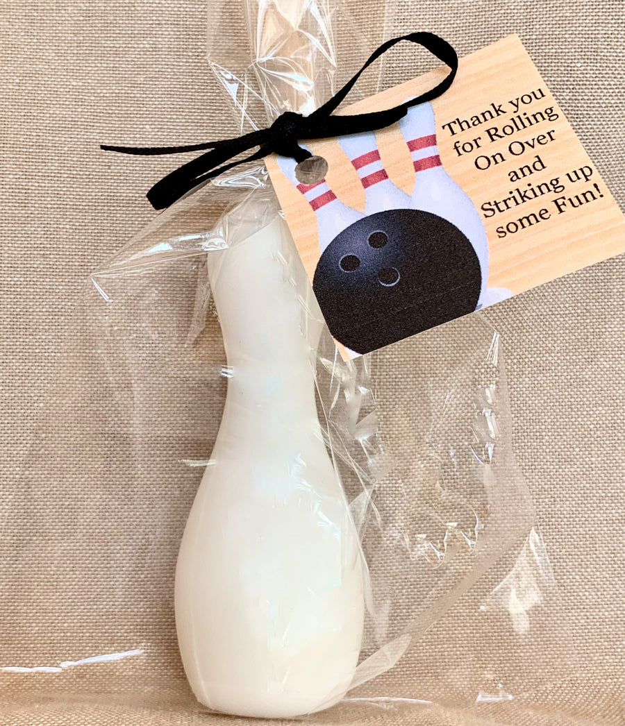 10 Bowling Pin Soap Favors (3D)
