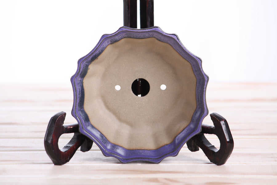 5-Inch Flower Bonsai Pot - Purple
