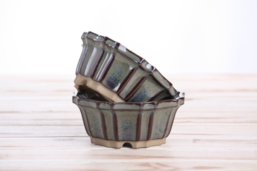 4.5-Inch Flower Bonsai Pot - Starry Night