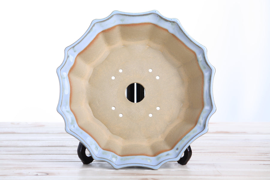 10-Inch Flower Bonsai Pot - Glacier