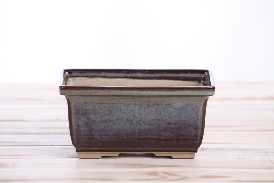 6-Inch Rectangle Deep Bonsai Pot - Starry Night