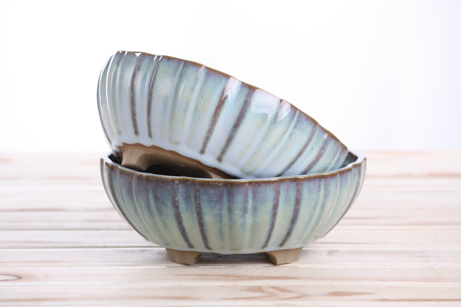 7-Inch Lily Bonsai Pot - Glacier