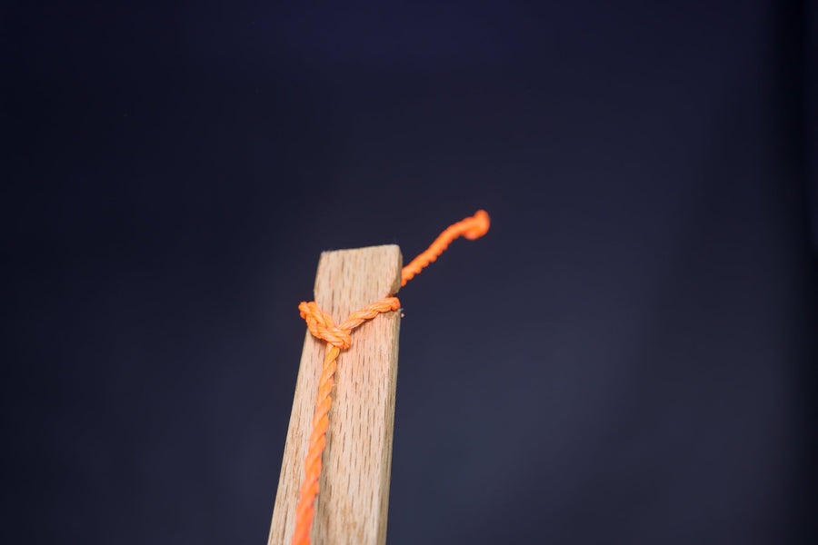 Adjustable Flemish Twist Tillering String for Bow Making — adjustable string fitted to bow tip