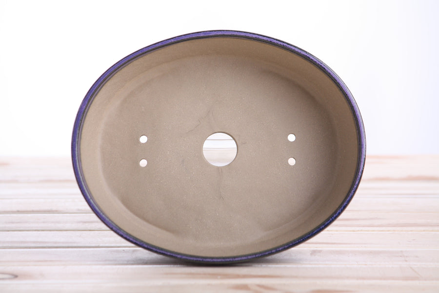 8-Inch Oval A Bonsai Pot - Purple