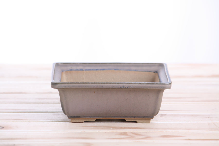 6-Inch Square Bonsai Pot - Ocean