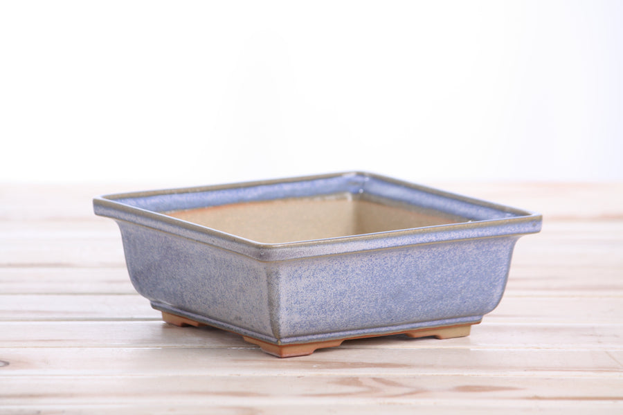 6-Inch Square Bonsai Pot - Denim