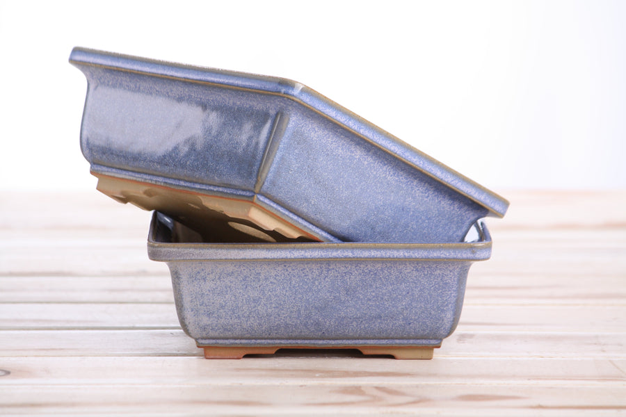 6-Inch Square Bonsai Pot - Denim