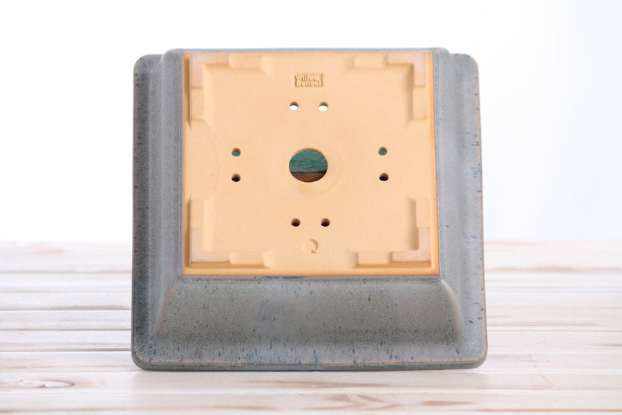 8-Inch Square Bonsai Pot - Ocean