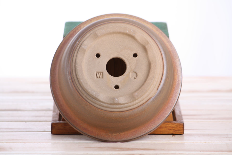 6-Inch Round Bonsai Pot - Deep Stone