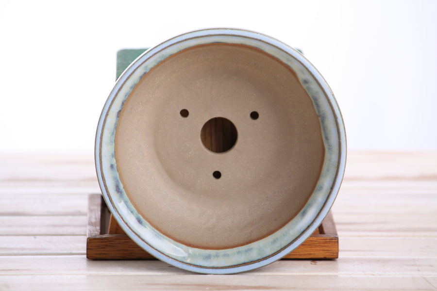 6-Inch Round Bonsai Pot - Glacier