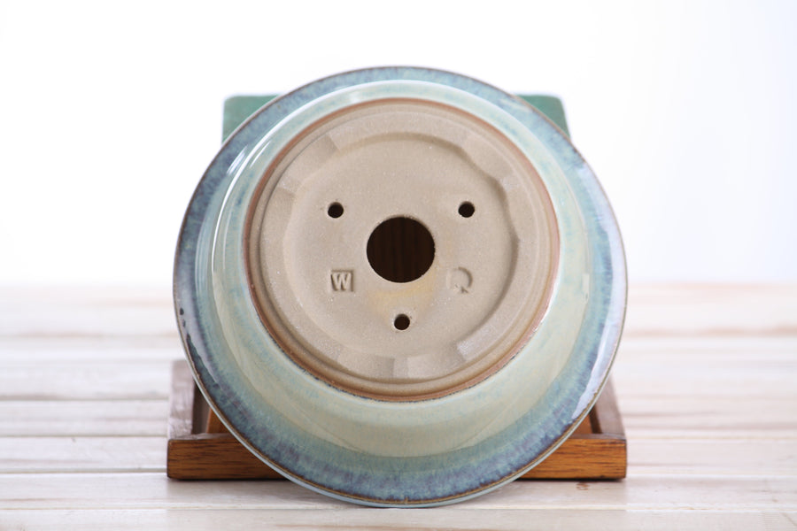 6-Inch Round Bonsai Pot - Glacier