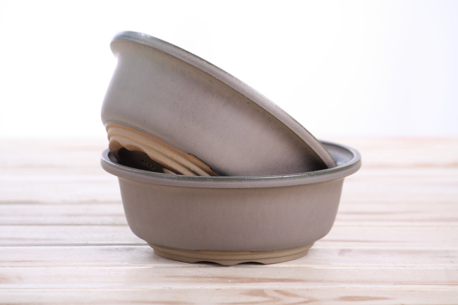 6-Inch Round Bonsai Pot - Ocean