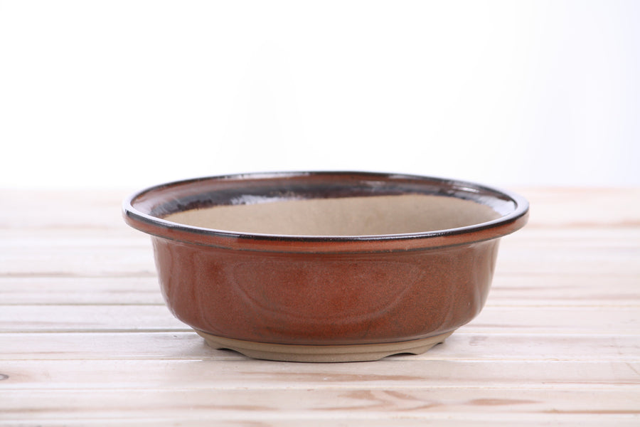 7-Inch Round Bonsai Pot - Sunset