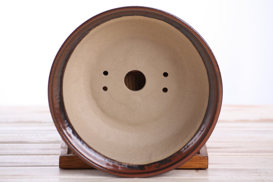 7-Inch Round Bonsai Pot - Sunset