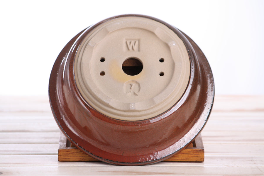 7-Inch Round Bonsai Pot - Sunset