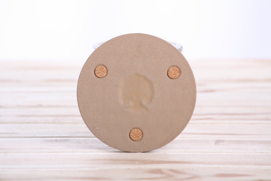 Red Ceramic Drink Coaster, 4 Inch - Willow Tree Logo