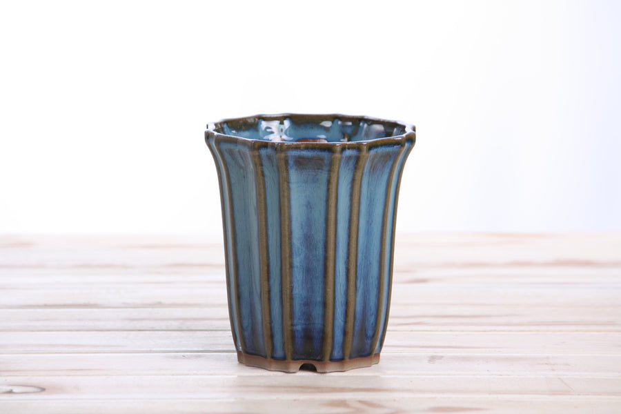 4.5-Inch Flower Cascade Bonsai Pot - Peacock 2025