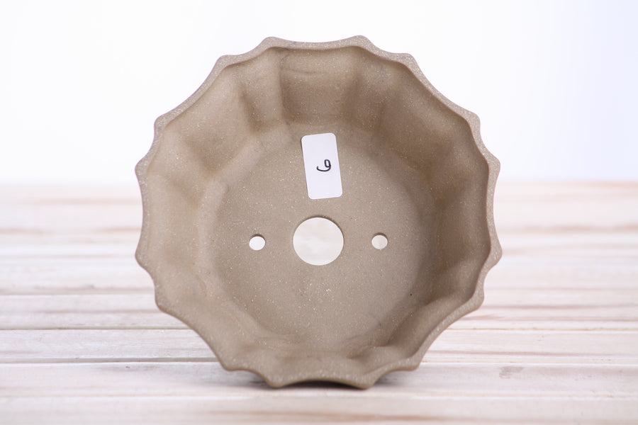 5-Inch Flower Bonsai Pot - Marbled No. 6