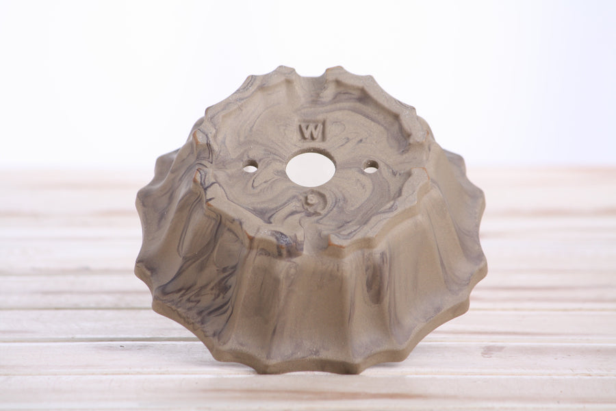 5-Inch Flower Bonsai Pot - Marbled No. 6