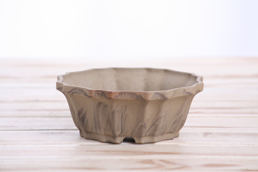 5-Inch Flower Bonsai Pot - Marbled No. 9