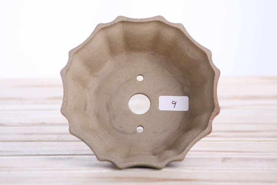 5-Inch Flower Bonsai Pot - Marbled No. 9