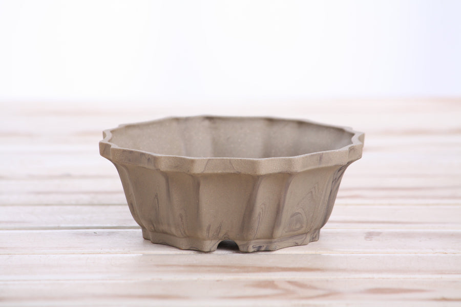 5-Inch Flower Bonsai Pot - Marbled No. 10