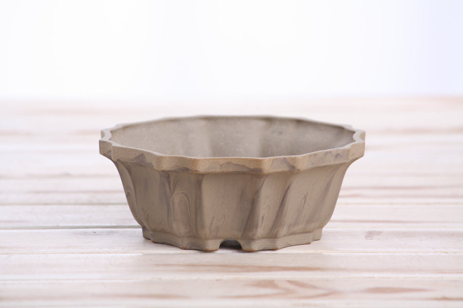 5-Inch Flower Bonsai Pot - Marbled No. 10