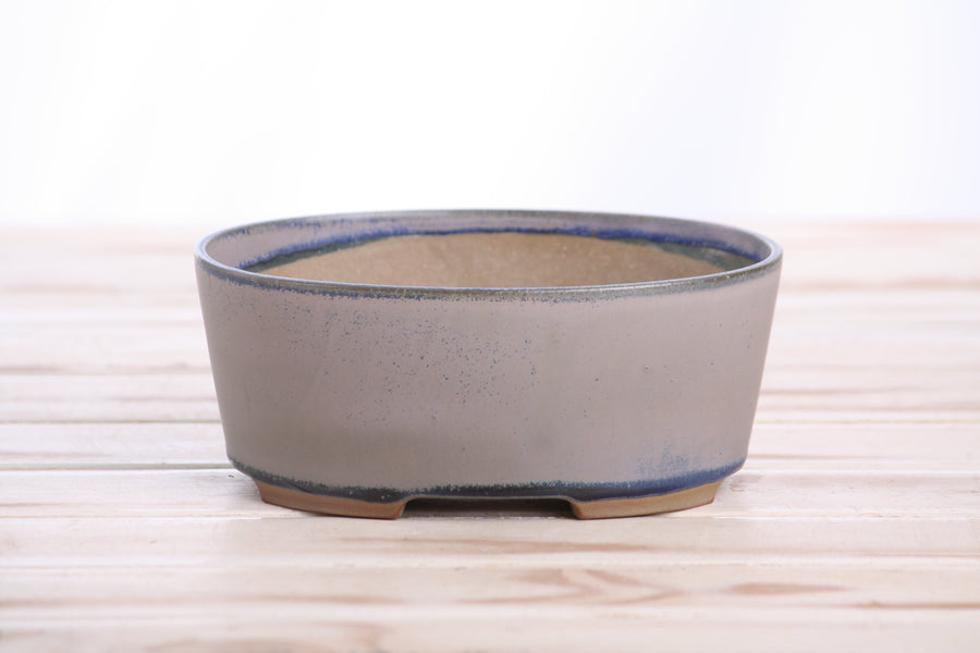 6-Inch Oval A Bonsai Pot - Ocean