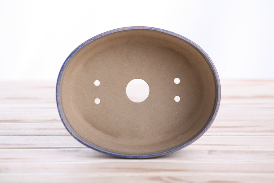 6-Inch Oval A Bonsai Pot - Ocean
