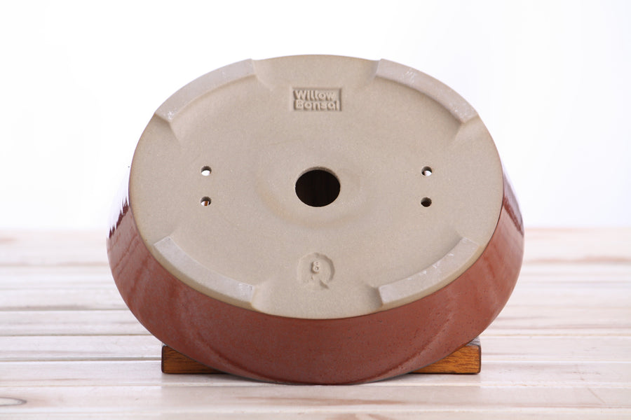 8-Inch Oval A Bonsai Pot - Sunset