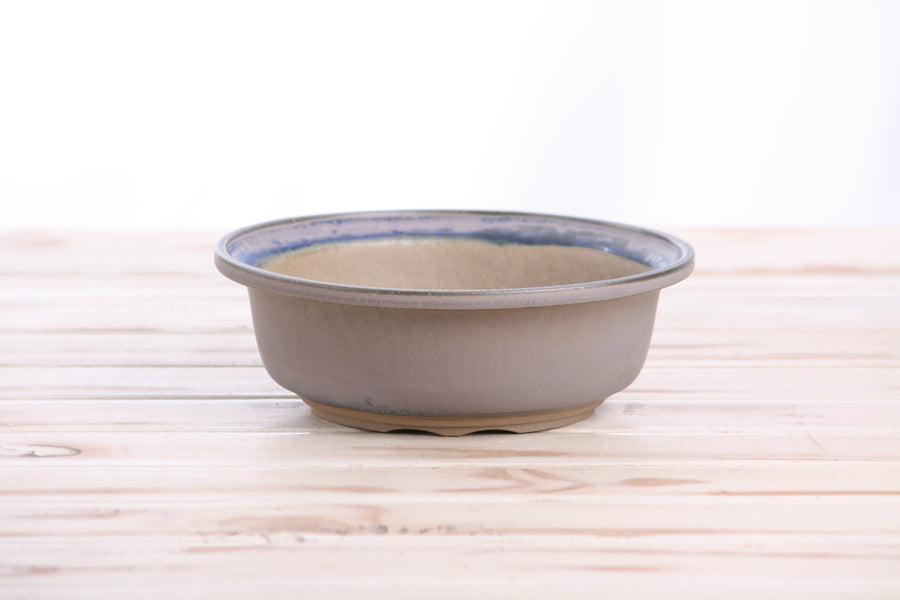 7-Inch Round Bonsai Pot - Ocean