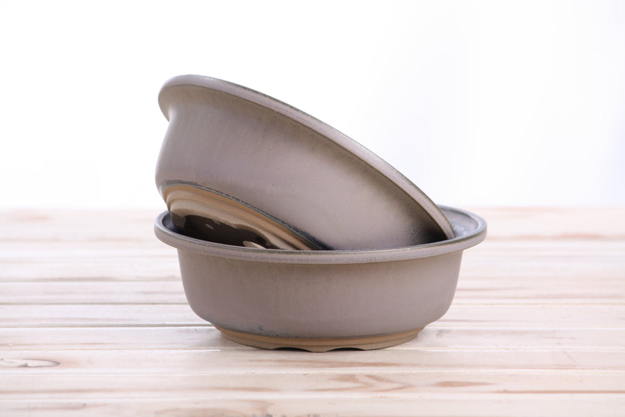 7-Inch Round Bonsai Pot - Ocean