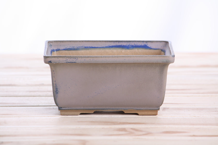 6-Inch Rectangle Deep Bonsai Pot - Ocean