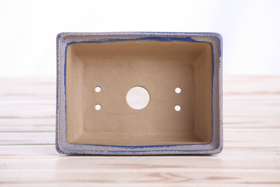 6-Inch Rectangle Deep Bonsai Pot - Ocean