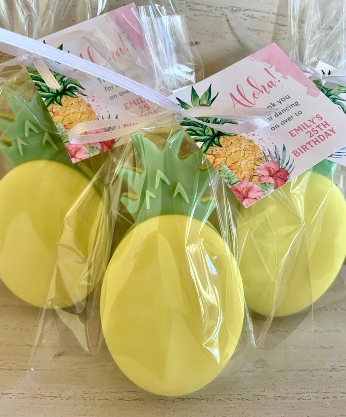 10 Pineapple Soap Party Favors