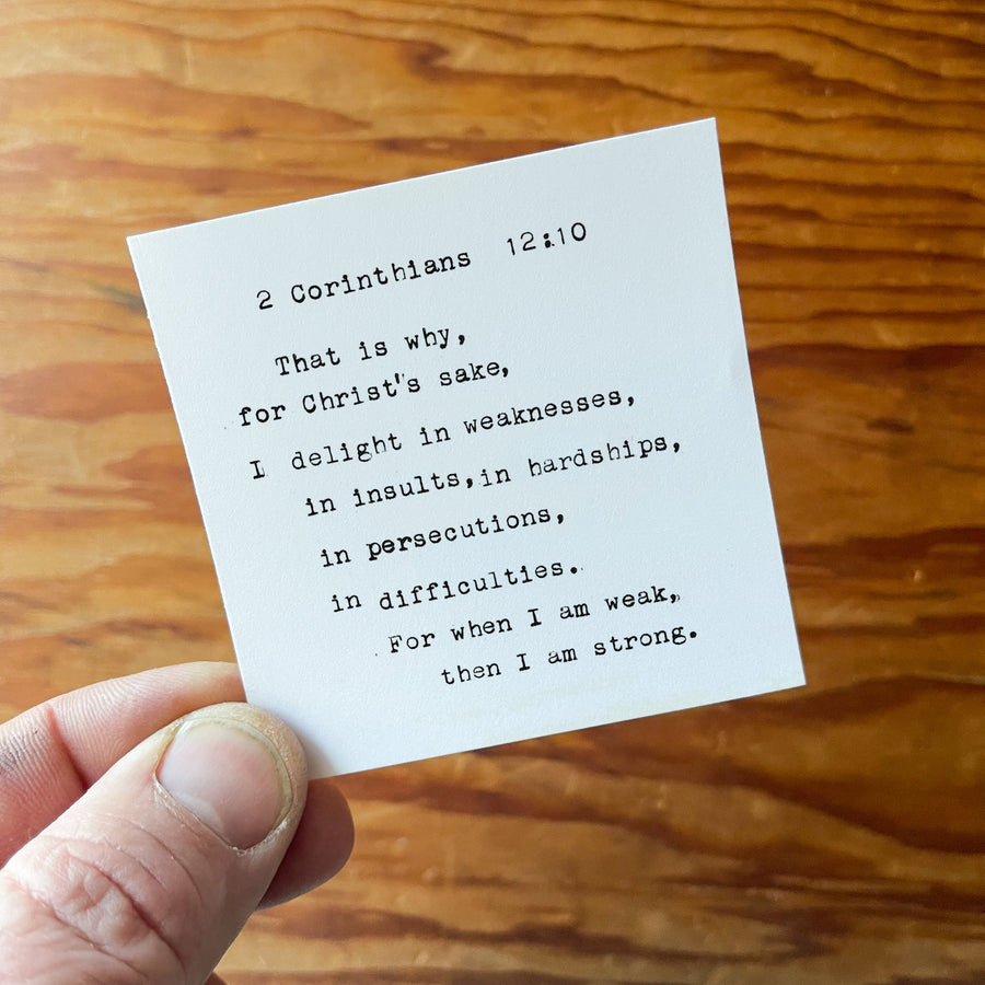 Printed quote and reflection cards from the 365 Imperfect Cards collection.