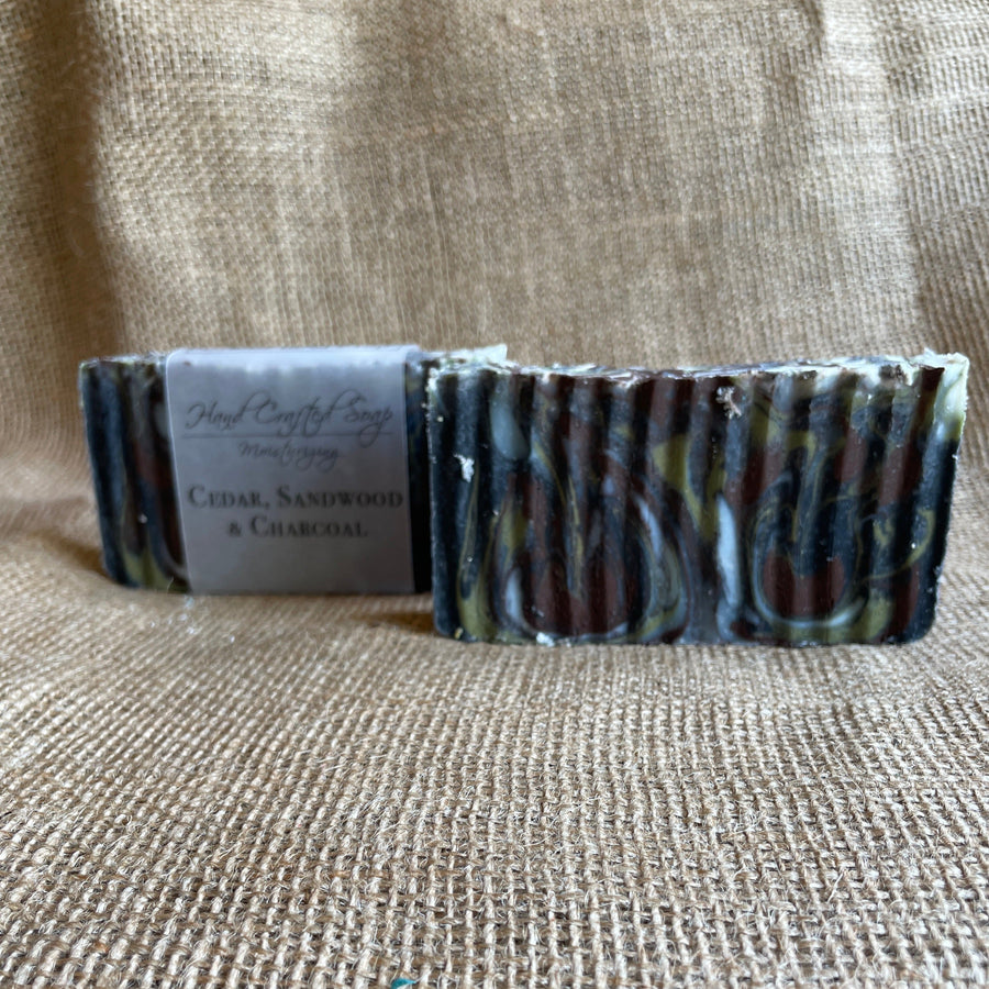 Hand Crafted Soap - Cedar, Sandalwood Charcoal