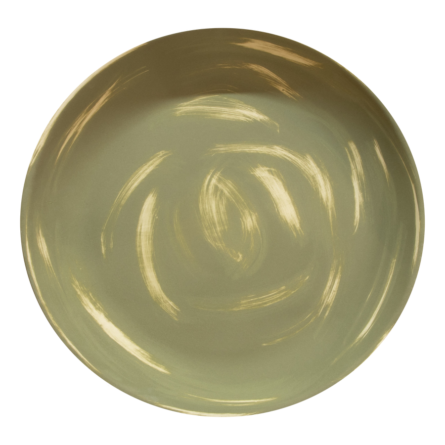 Birdbath Locking Stoneware Top - Heritage Green