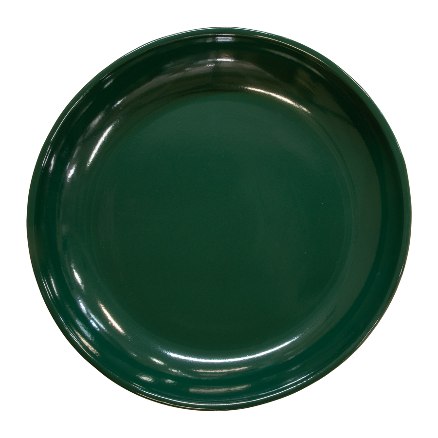 Birdbath Locking Stoneware Top - Hunter Green