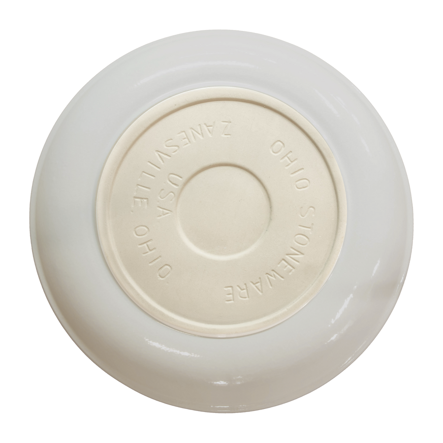Birdbath Non-Locking Stoneware Top - Bristol - underside showing the seating surface