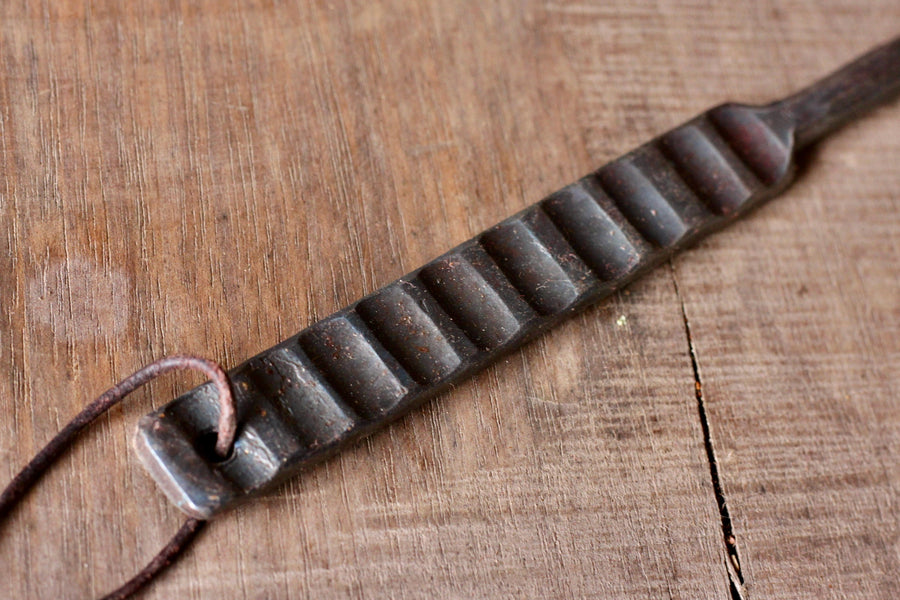 Grill-Marked Pigtail Meat Flipper