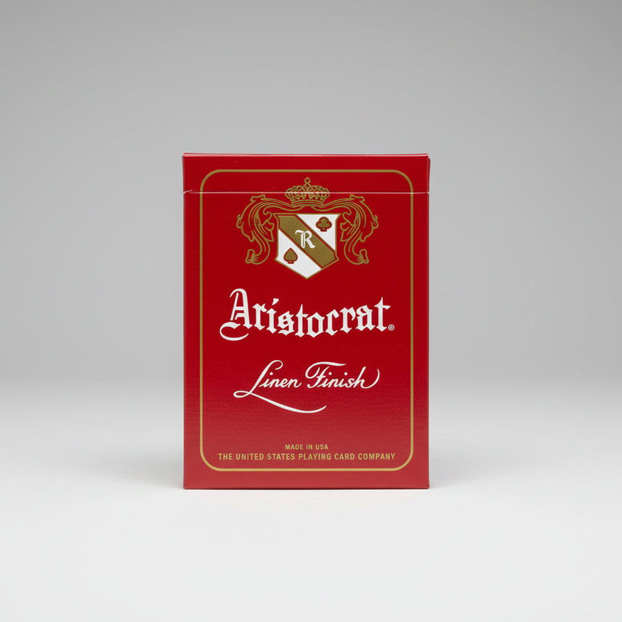 Flat front view of the Crimson Aristocrat tuck design