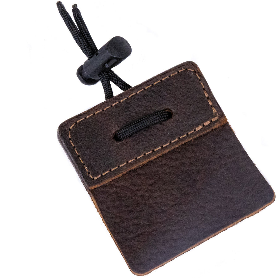 3-Under Leather Archery Tab — front view of chrome-tanned tab