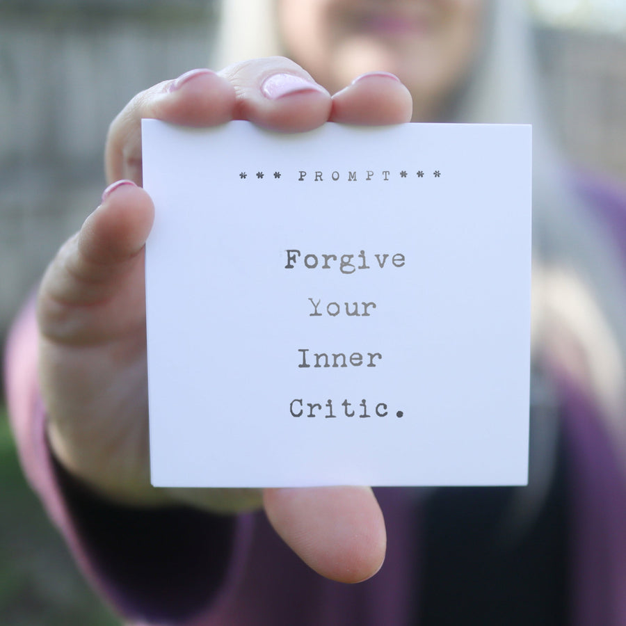 Printed quote and reflection cards from the 365 Imperfect Cards collection.